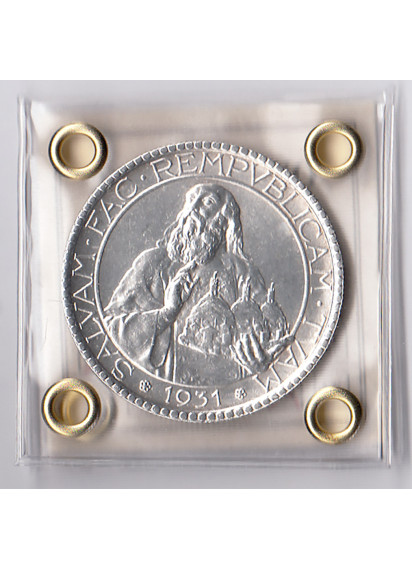 1931 - 20 Lire argento San Marino "Il Santo" Fior di Conio